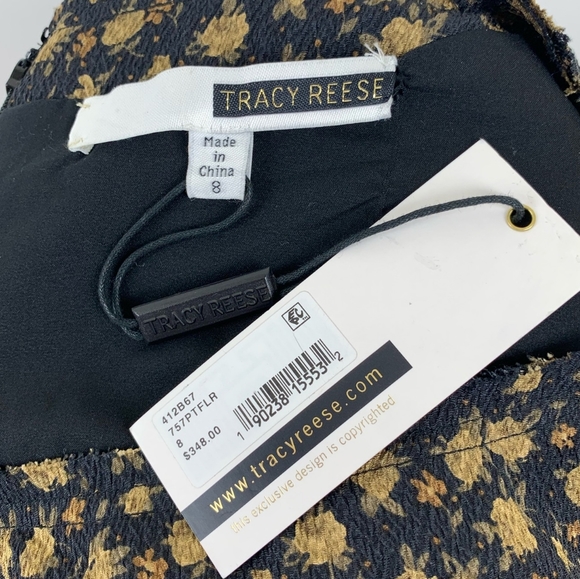 $348 Anthropologie Tracy Reese Dress Sz 8 Flutter - Picture 7 of 10